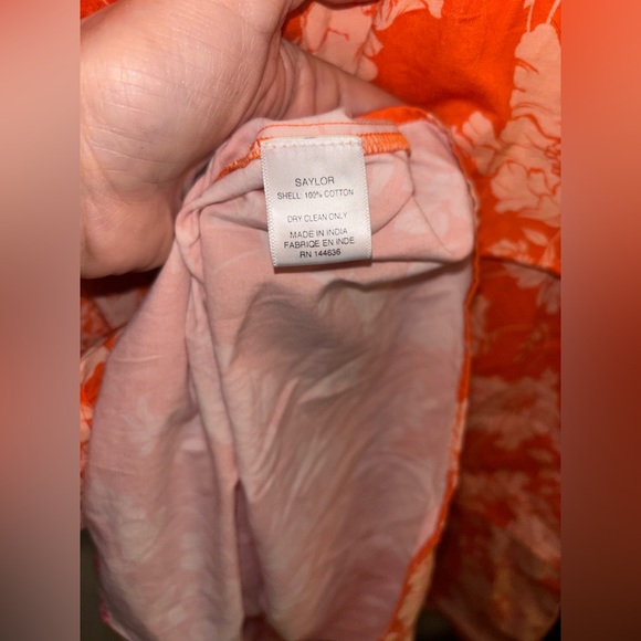 SAYLOR Linley Floral Tiered Orange Dress Size S Revolve - Picture 6 of 10